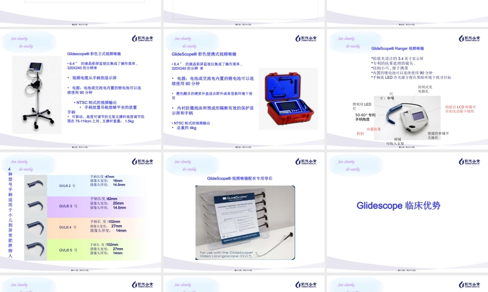 GlideScope视频喉镜介绍.pptx