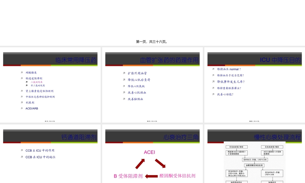 ICU中降压药的选择.pptx