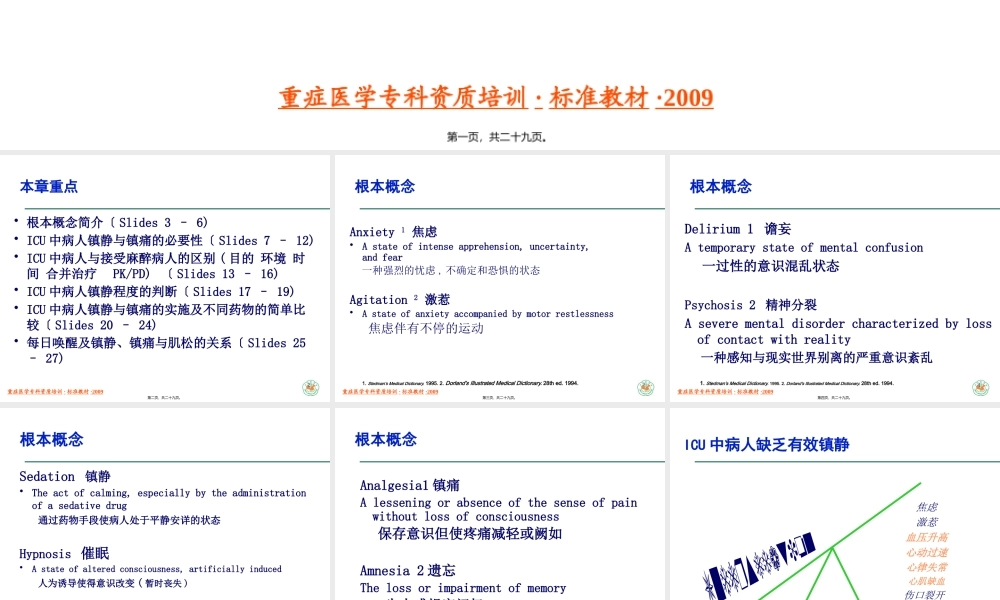 ICU中病人的镇静与镇痛.pptx