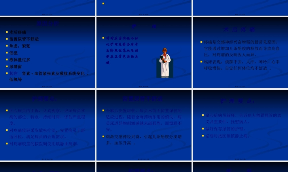 ICU全麻术后阶段性高血压的原因.pptx