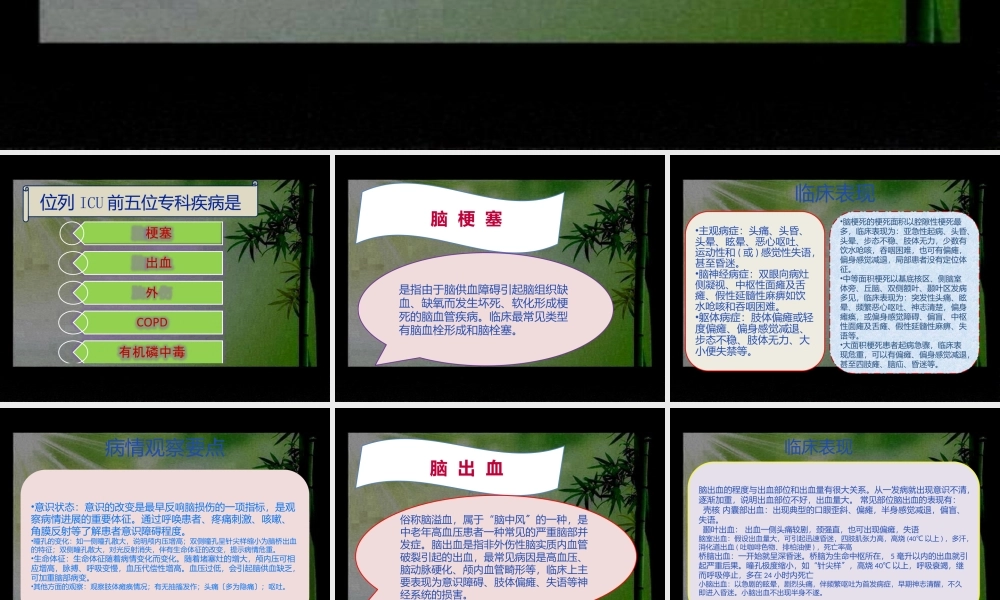 ICU前五位病种病情观察要点.ppt