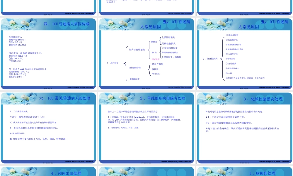 ICU患者昏迷的常见原因及其处理.pptx