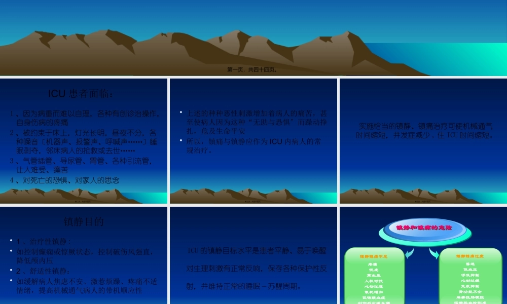 ICU患者的镇静和镇痛.pptx