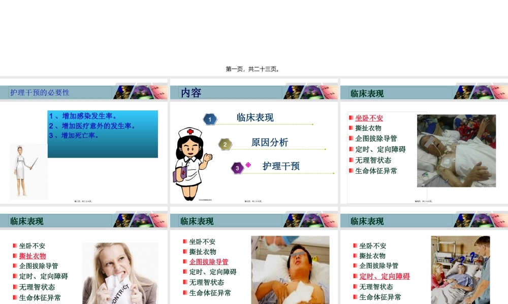 ICU病人烦躁的处理.7月.pptx