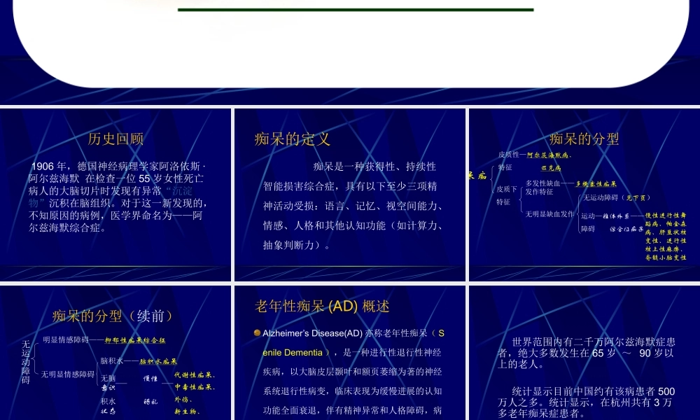 98神经内科-老年痴呆症2(1).ppt