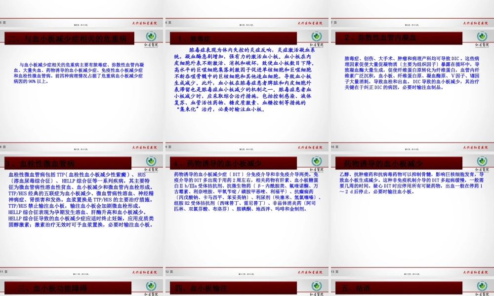 ICU血小板减少.pptx