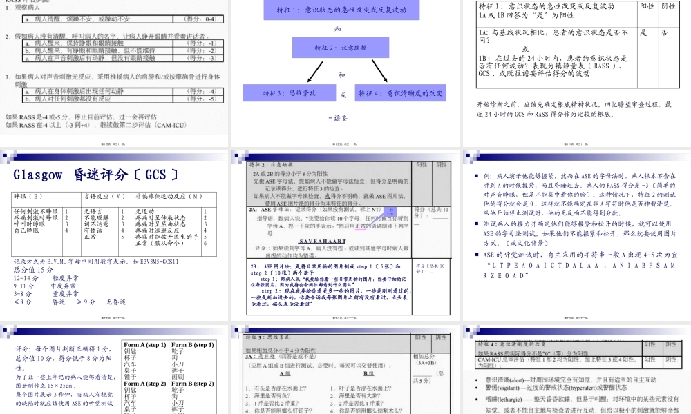 ICU谵妄诊治.pptx