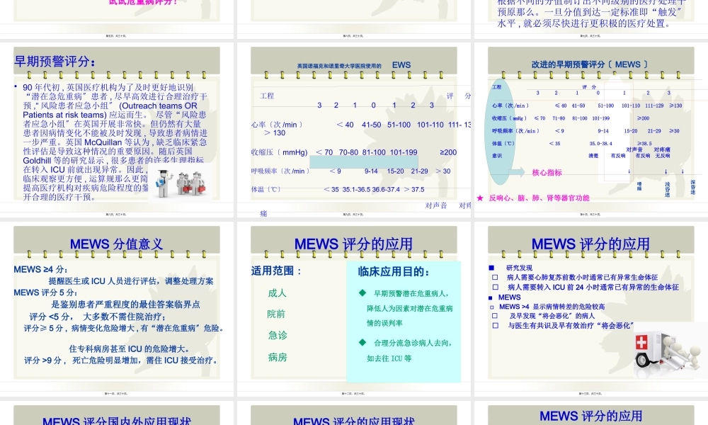 MEWS评分在病情评估中应用乔.pptx