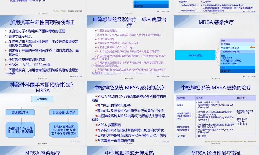 MRSA-感染诊治.ppt