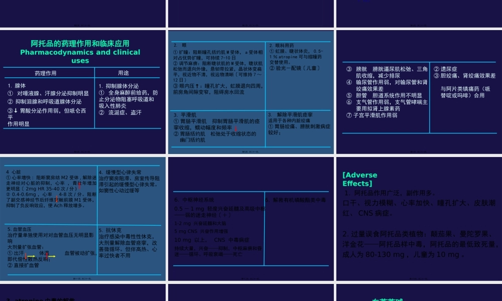 M胆碱受体阻断药讲述.pptx
