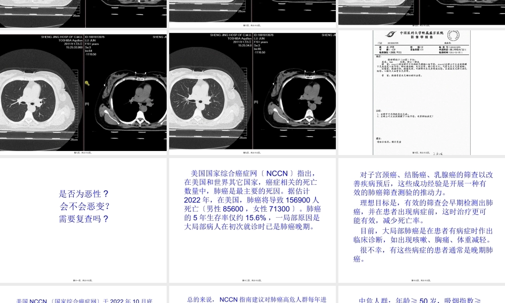 NCCN肺癌筛查指南2012版.pptx