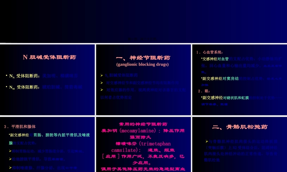 N胆碱受体阻断药.pptx