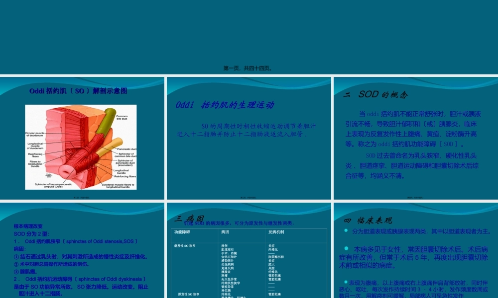 Oddi括约肌运动功能障碍.ppt