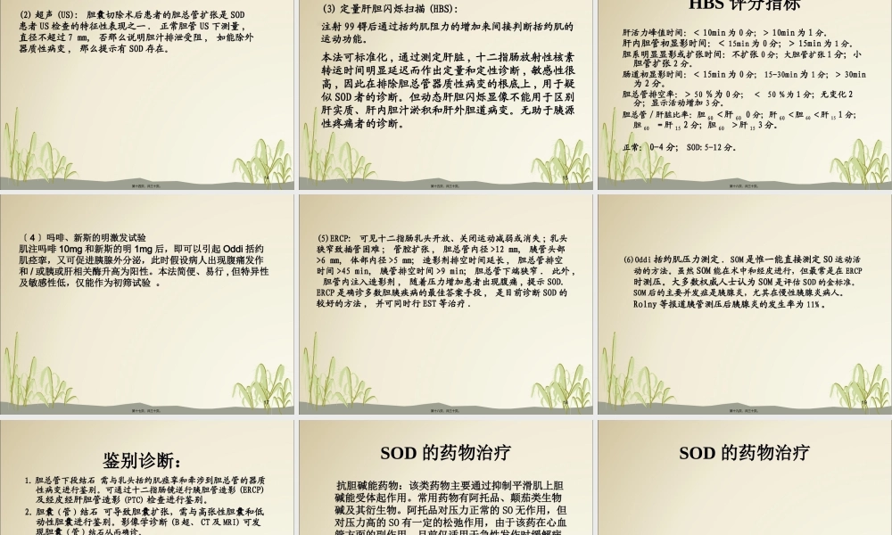 Oddi括约肌功能障碍(SOD).pptx