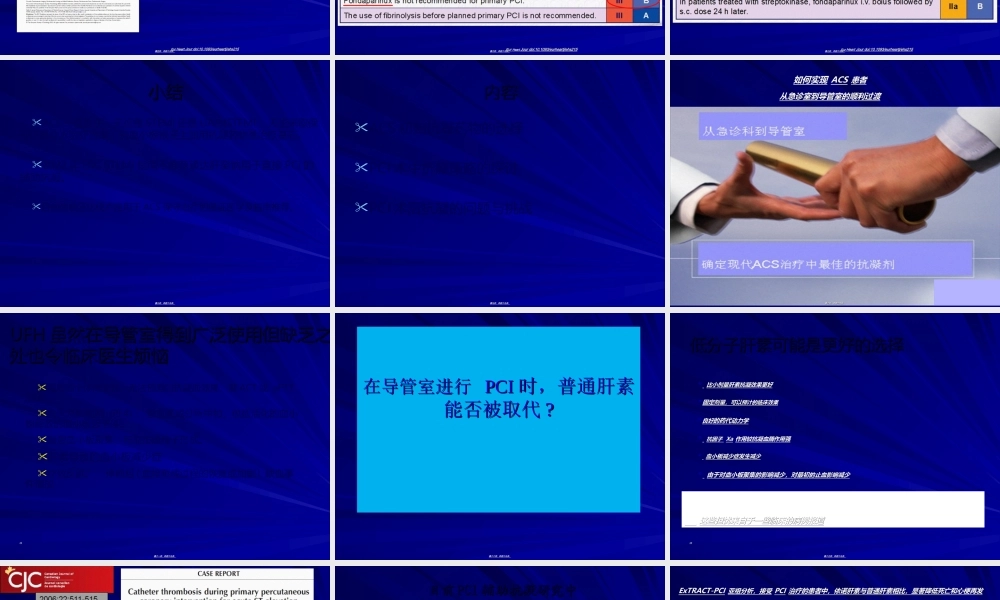 PCI围手术期抗凝策略探讨.ppt