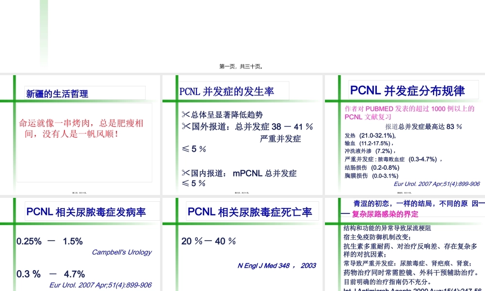 PCNL相关的尿脓毒症休克诊治.pptx
