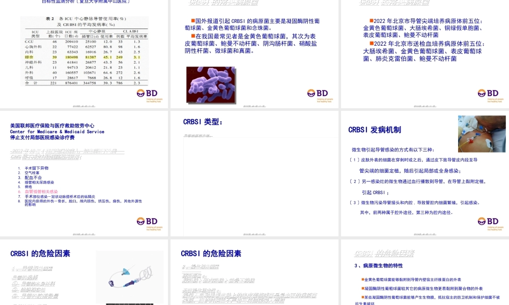 ICU：CRBSI与血培养(全版).ppt