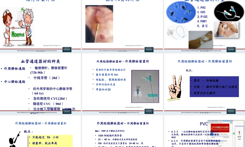 PICC血管通道器材选择综合评估.pptx