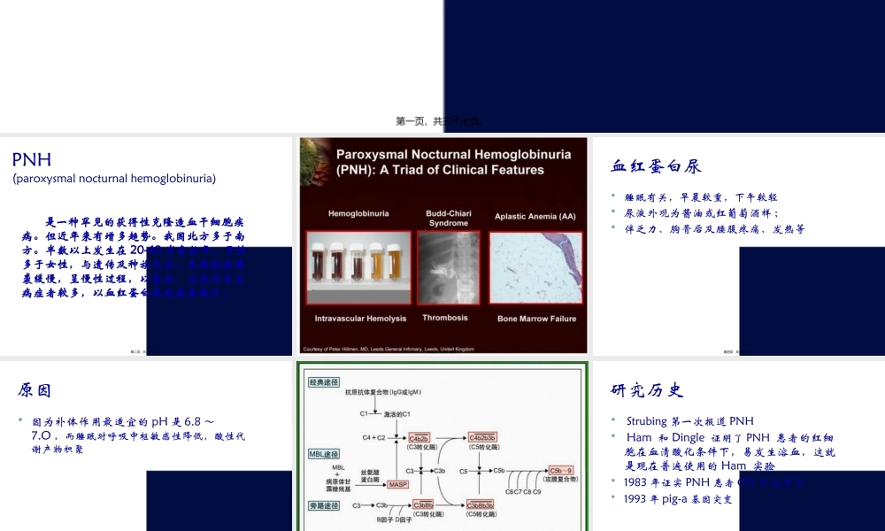 PNH-阵发性睡眠性血红蛋白尿的流式细胞术检测.pptx