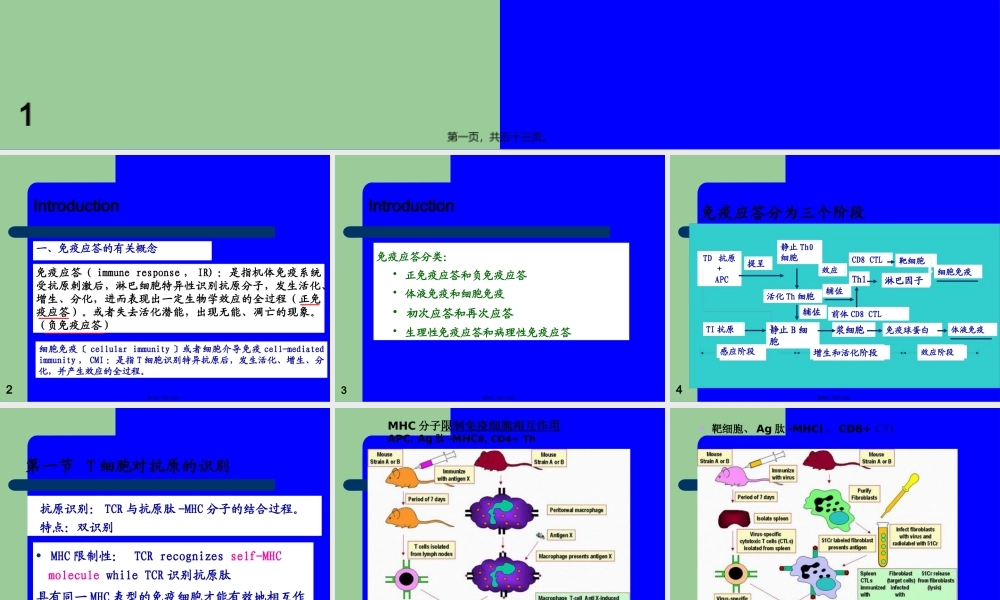 T淋巴细胞介导的细胞免疫应答.pptx