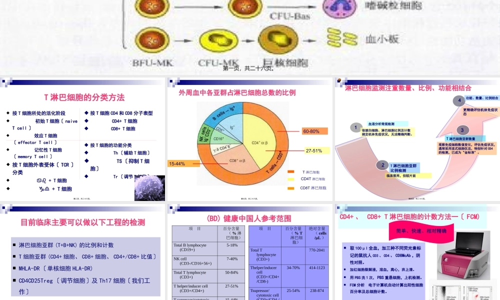 T淋巴细胞结果的解读全国会吴铁军.pptx
