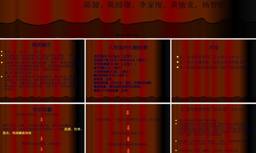 [人体寄生虫学]病例讨论——病例2.pptx