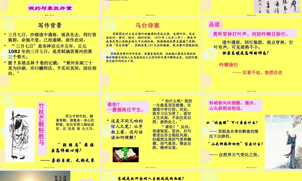 《“新天下耳目”的东坡词.》.pptx