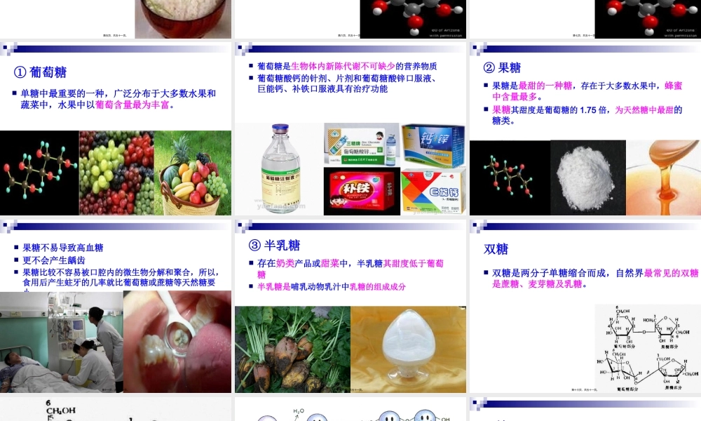 《烹饪营养学》第五讲-碳水化合物.pptx