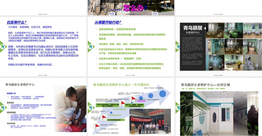 【徐2017】终极-社区嵌入式医养结合养老服务综合体实践案例分享.ppt