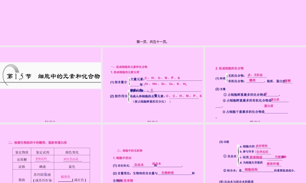 一轮复习细胞中的元素和化合物...pptx