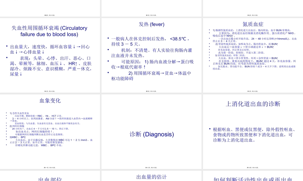 上消化道出血UpperGastrointestinalBleeding.pptx