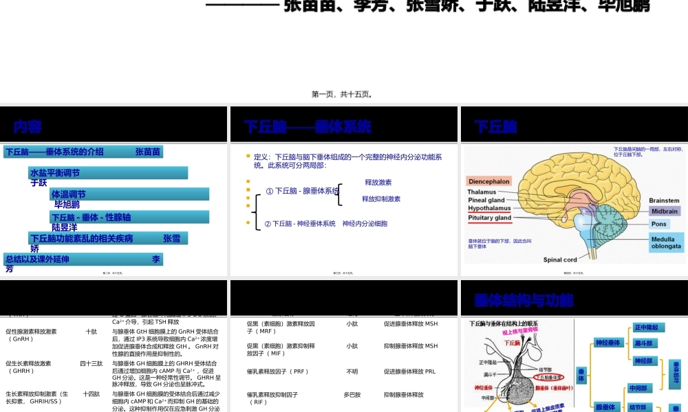 下丘脑——垂体调控.pptx