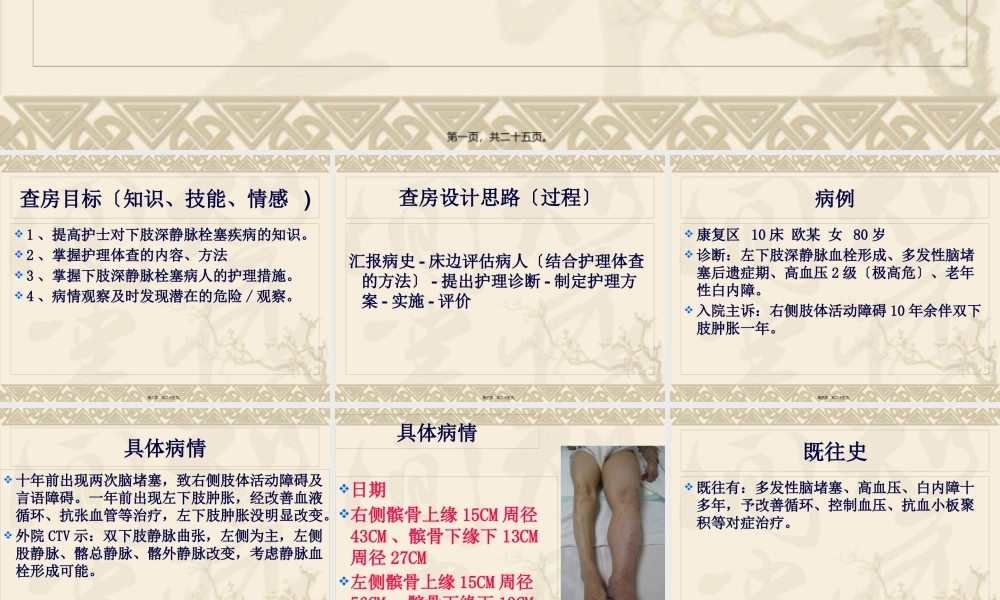 下肢深静脉血栓查房.pptx