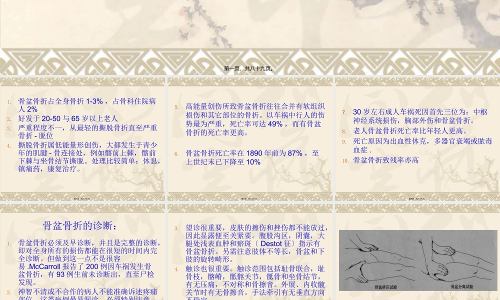 不稳定性骨盆环骨折.pptx