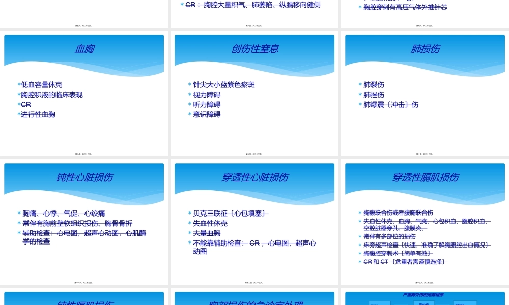 严重胸部外伤的抢救流程.ppt