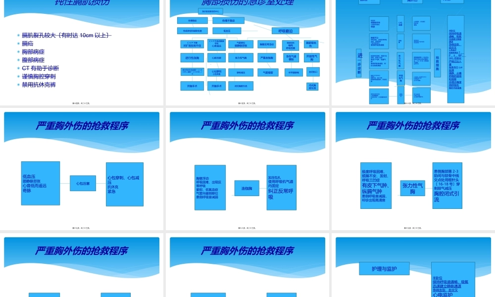严重胸部外伤的抢救流程.ppt