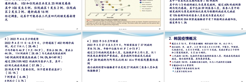 中东呼吸综合征疫情形势及防控措施.pptx