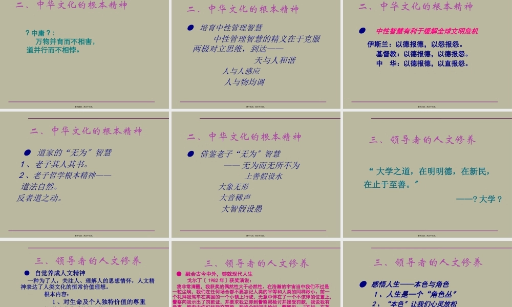 中华人文精神与领导素养.pptx