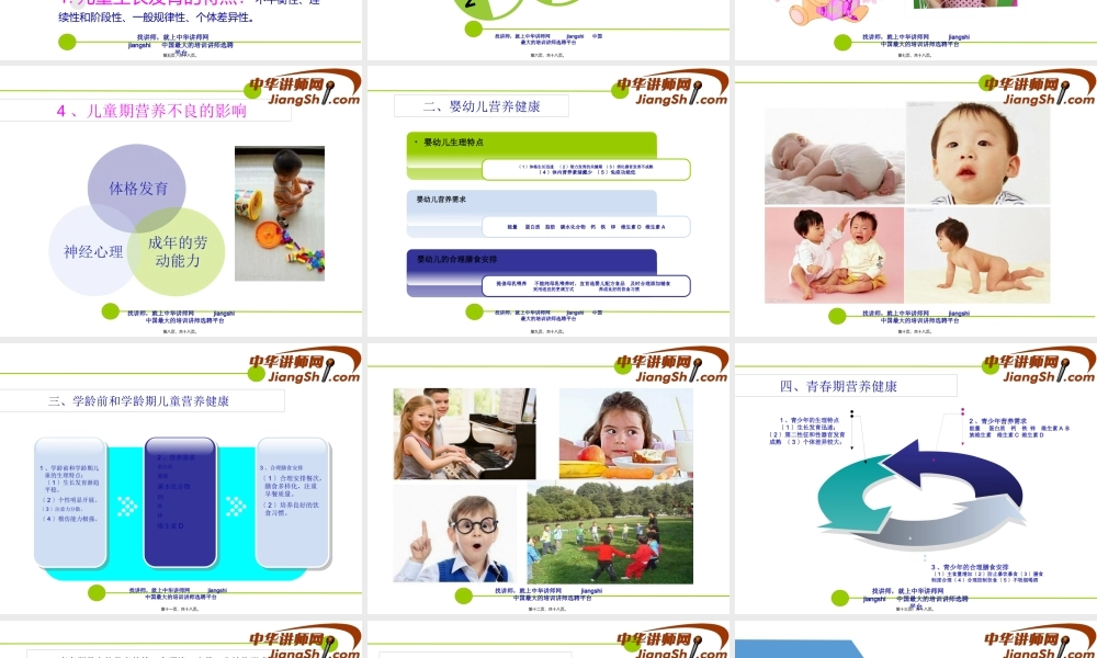 中华讲师网-吴海峰：儿童营养健康手册.pptx