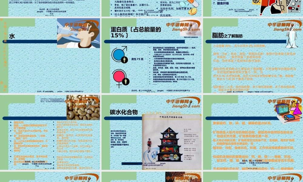 中华讲师网：白领人群的营养与健康.pptx