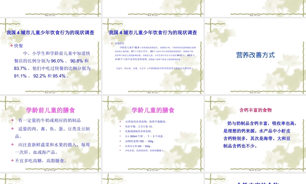 中国3-7岁和-7-12岁儿童青少年营养素摄入情况及改善方式.pptx