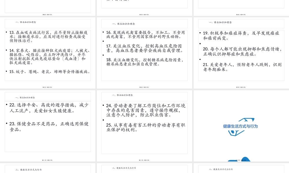 中国公民健康素养PPT剖析.pptx