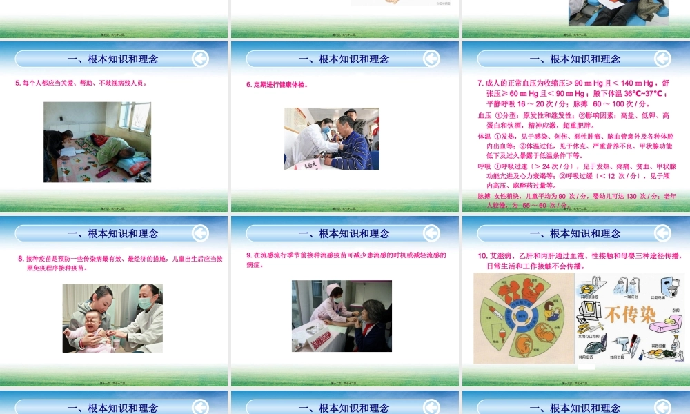 中国公民健康素养——基本知识与技能(2015年版).pptx