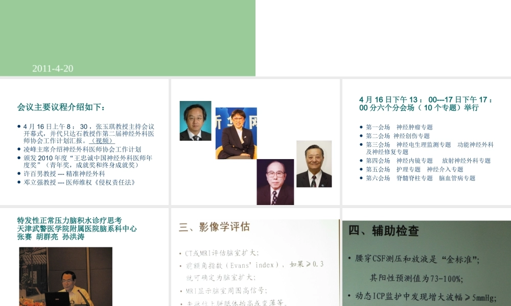 中国医师协会神经外科医师分会第6届全国代表大会讲座.ppt