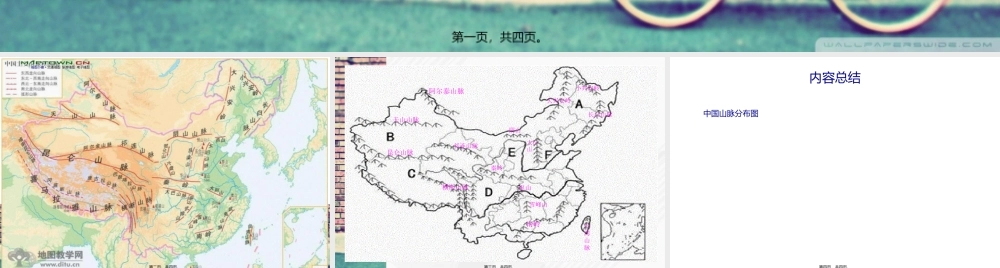 中国山脉分布图.pptx