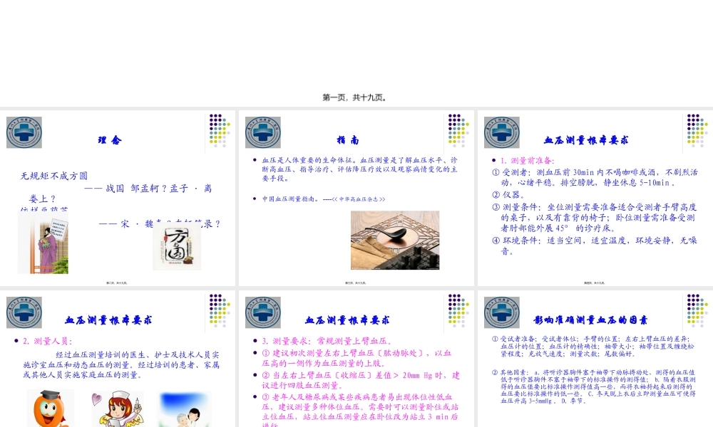 中国血压测量指南与实践——何德化资料.pptx
