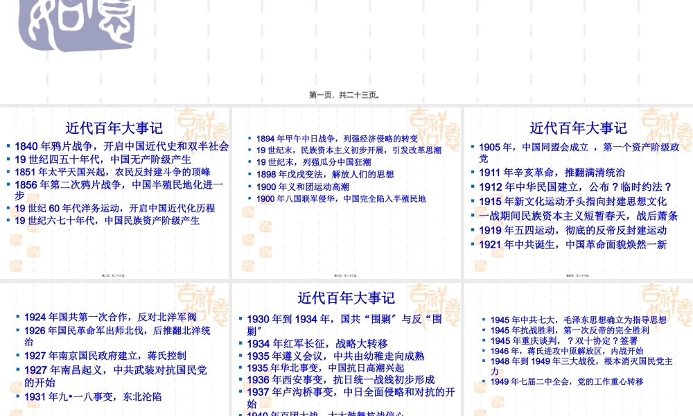 中国近代痛苦历程幻灯片.pptx