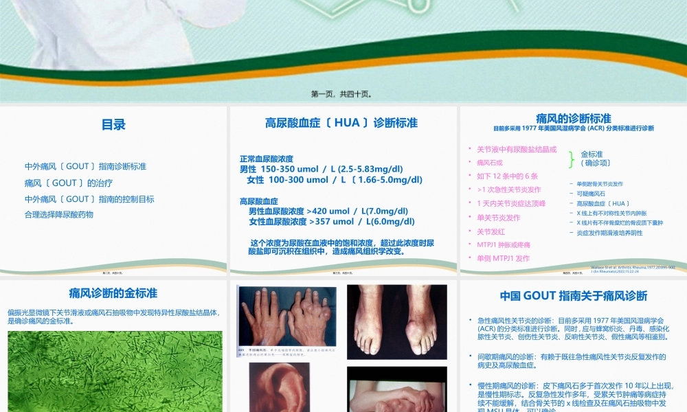 中外痛风指南解读.pptx