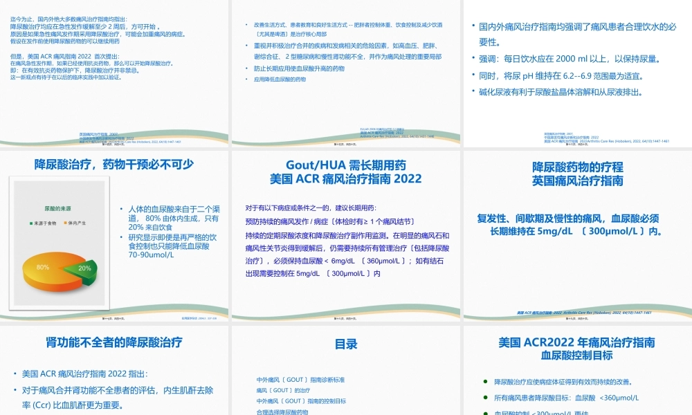 中外痛风指南解读.pptx
