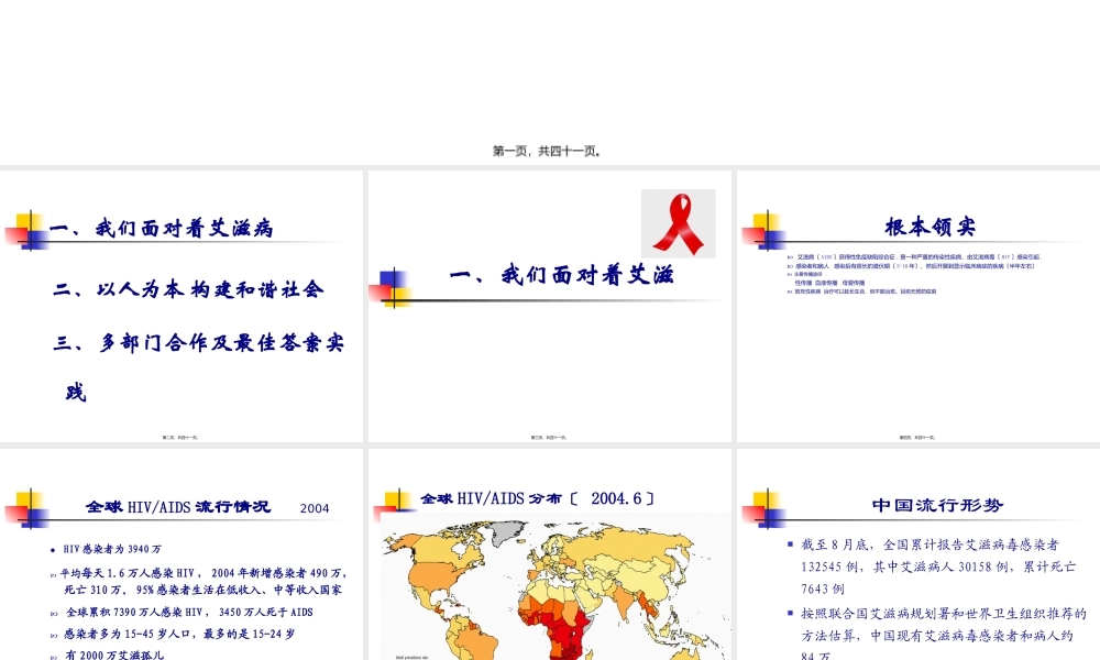 中央学校多部门合作遏制艾滋病蔓延2005-湖北剖析.pptx